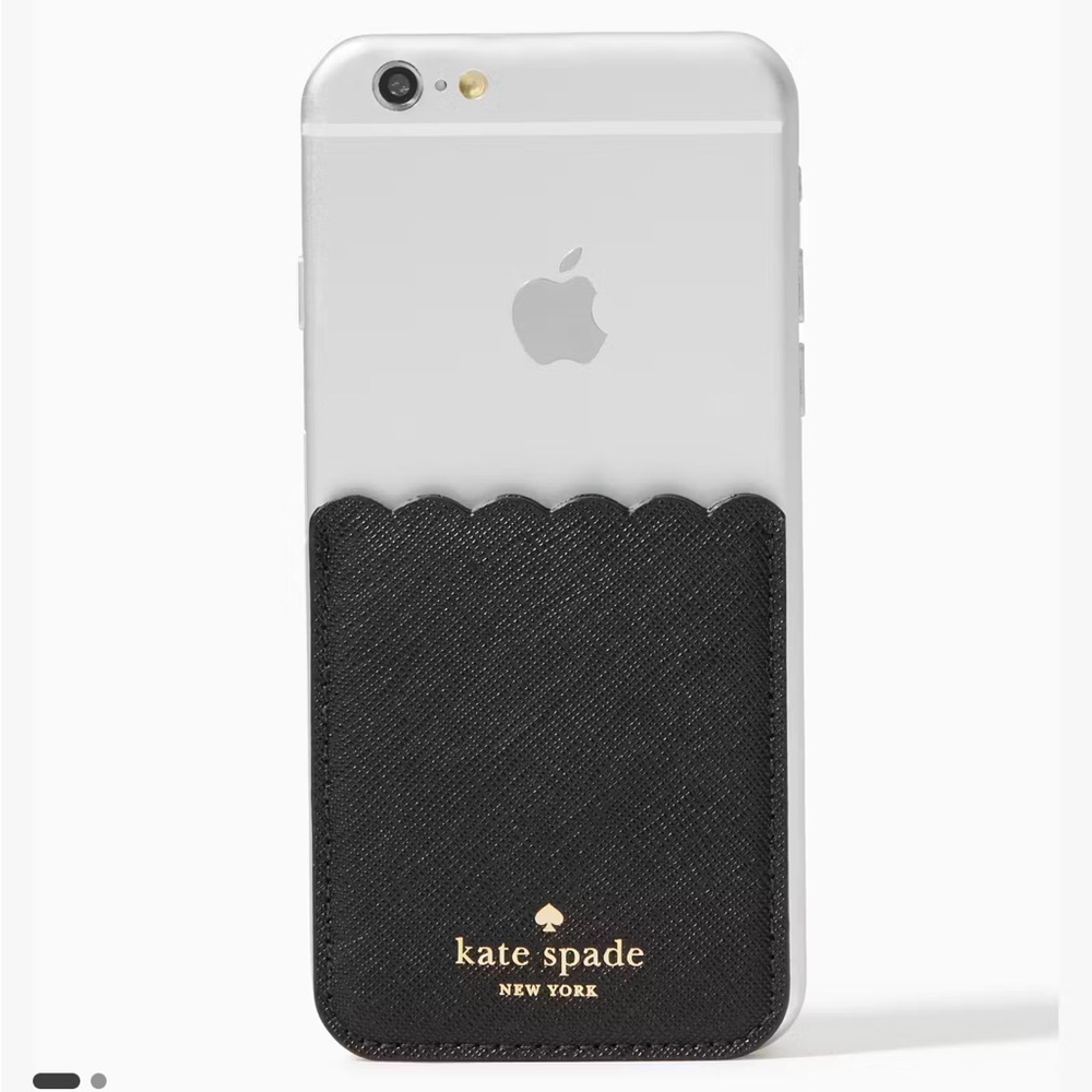 Kate Spade ♠️ Light Blue Scallop Sticker Pocket